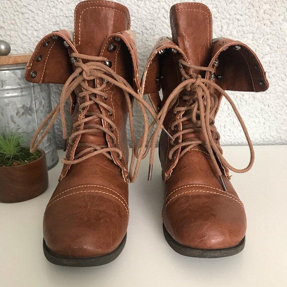 Charlotte Russe Shoes - Printed Combat Boots